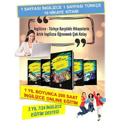 1 Sayfasi Ingilizce 1 Sayfasi Turkce 10 Hikaye Kitabi Hediyeli 200 Saatlik Ingilizce Egitim Numberone English Ingilizce Egitimi